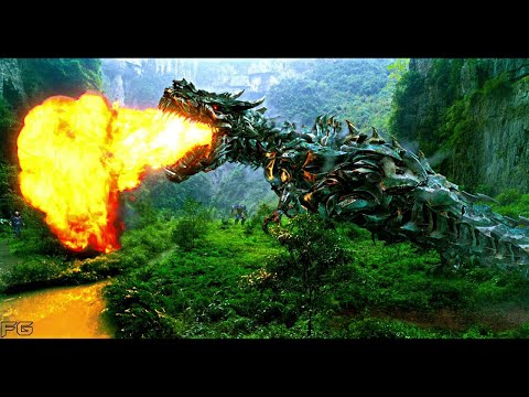 Optimus Prime vs Grimlock - Transformers: Age of Extinction - Dinobots  [8K Ultra HD SDR]