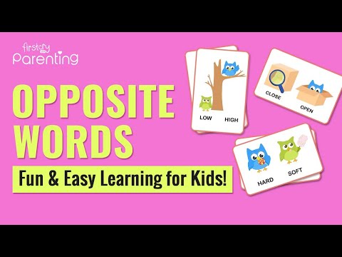 Opposite Words In English | Opposite Words For Preschoolers | Learn Opposite Words