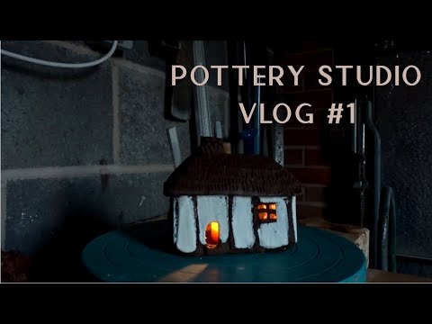 Pottery Studio Vlog 1 - Test Tiles, Kurinuki Houses and Boxes