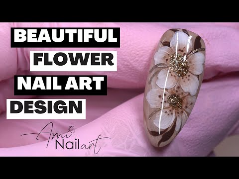 FLOWER PAINTING NAIL ART DESIGNS TUTORIAL