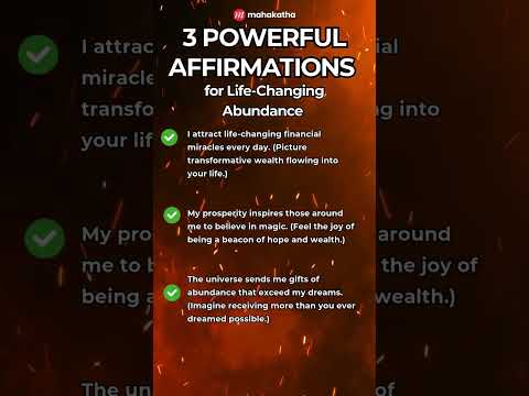 3 Affirmations for Life-Changing Abundance