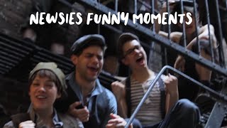 The cast of Newsies funny moments