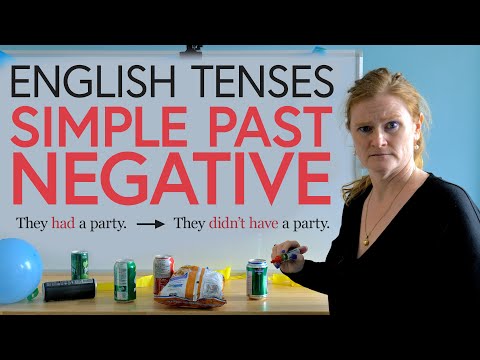 Simple Past Negative (English Tenses for Beginners)