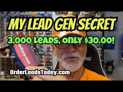 MY LEAD GEN SECRET: 3,000 Email Leads Only $30 Month