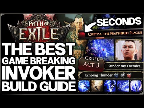 Path of Exile 2 - Best Invoker Build Guide - New INSANE DPS Lightning Combo = Easy Monk Leveling!