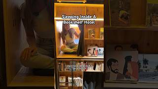 I slept inside a BOOKSHELF in this Tokyo hotel for $20! #tokyotravel #japantravel #tokyotravelguide