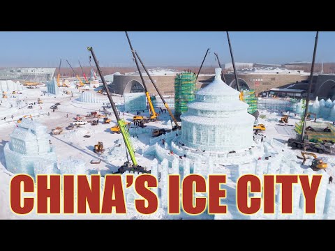 Harbin Ice & Snow World | Building China's MASSIVE Ice City.