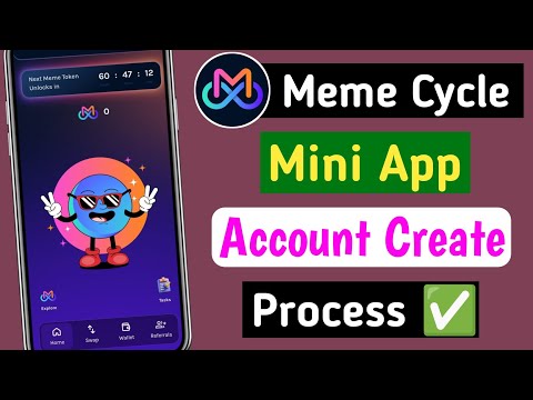 Meme Cycle Mini App Account Kaise Banaye ! Create Meme Cycle Telegram Mini App Wallet