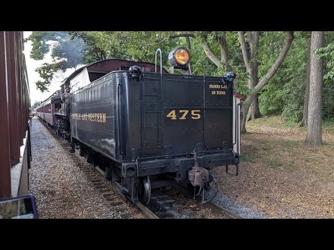 Norfolk and Western #475 Passing Groff's Picnic Grove - Railfanning - Strasburg, PA (9/22/24)