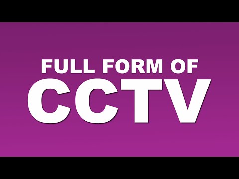 Full Form of CCTV | What is CCTV Full Form | CCTV Abbreviation