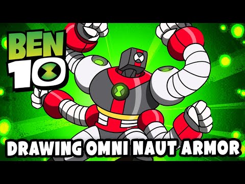 Drawing Ben 10 Omni Naut Armor! | Ben 10 vs The Universe