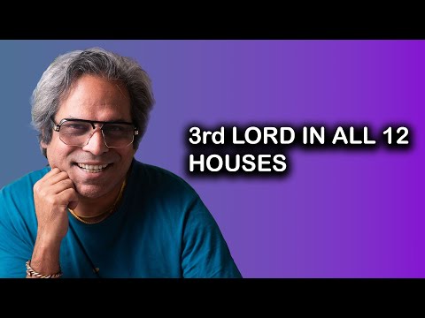 3rd lord in all 12 houses of Vedic Astrology