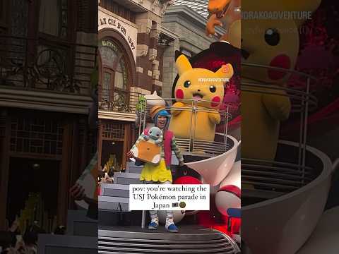 POV: You Went to Pokemon USJ Parade in JAPAN 🇯🇵😳 #shorts