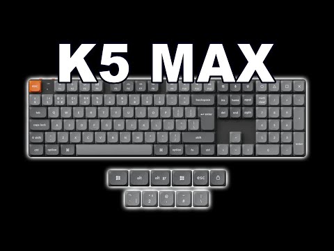 Keychron K5 Max K5M H1 Wireless Mechanical Keyboard Review - MacOS & Windows | RGB Backlit