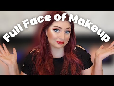 Full Face of Makeup Try-On Boxycharm Valentino Foundation Iconic London Desk to Dance Palette