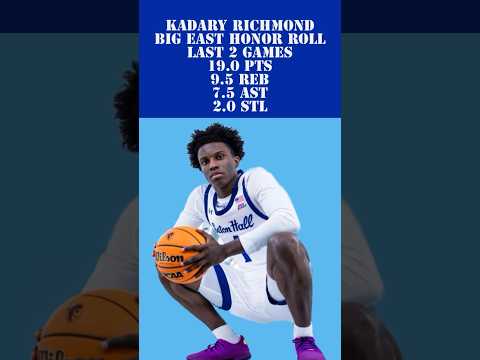 @setonhall Kadary Richmond is Having a Helluva Season..Great Last 2 Games!