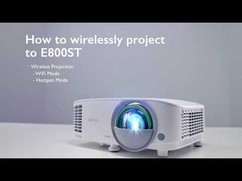 [How to] Wireless Projection from BenQ Smart Projector EW800ST/EX800ST