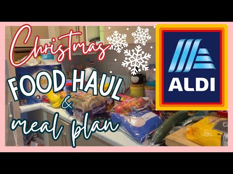 ALDI CHRISTMAS FOOD HAUL & MEAL PLAN | GROCERY HAUL UK 2023