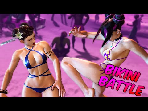 Bikini Battle - Chun-Li vs Juri - Street Fighter 6