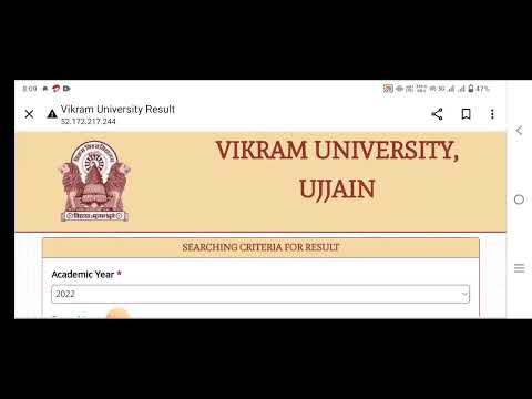 1st year BCOM, BA, BBA, result check 2023 Vikram University Ujjain