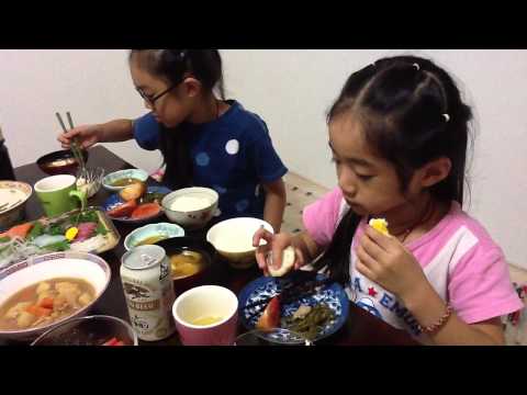 Life in Kyoto - dinner cooked by grandma