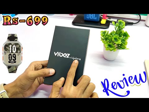 Vibez by Lifelong Trooper Smart Watch Unboxing & Honest Opinion AMOLED Display BT Calling Just ₹699