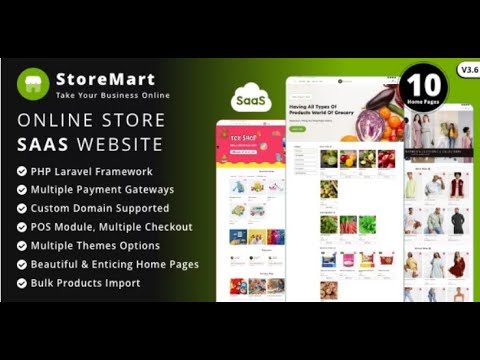 How to Install StoreMart SaaS #Php Script - Online Product Selling Business Website Builder