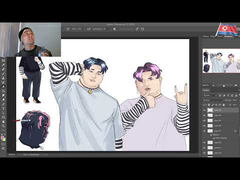 Drawing e-boy Kim Jong Un #3