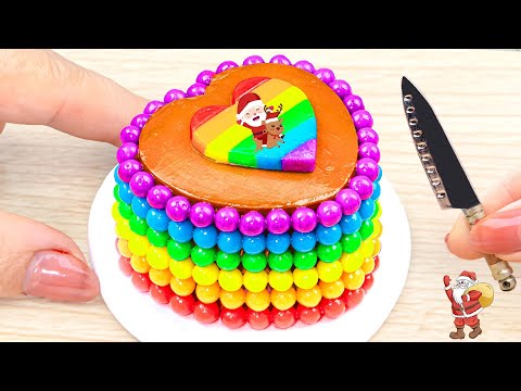 Miniature Cake Decorating ideas with Chocolate | Beautiful Rainbow KitKat Cake Recipe Desert Video