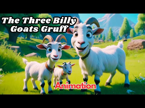 The Three Billy Goats Gruff | Pixar 3D Animation | Fairy Tales for Kids