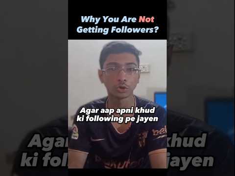 This is why you are not getting followers on social media