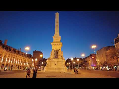 Night Walk in Lisbon, Portugal walking tour 4K Ultra HD