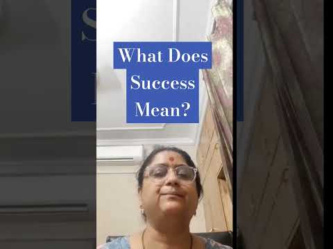 What Does Success Mean?