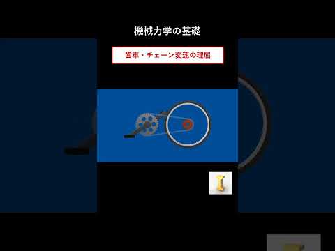 ギヤの変速の理屈をサクッと解説 #機械力学 #機械設計