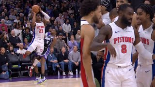 Jaden Ivey hits INSANE 4-point play GAME WINNER vs Kings 😱😱