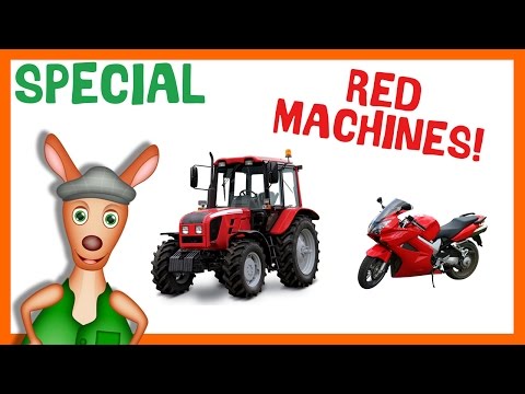 * RED MACHINES * | Vehicles For Kids | Things That Go TV!