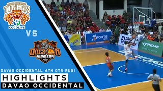 MPBL HIGHLIGHTS: DAVAO OCCIDENTAL TIGERS WITH A 4TH QUARTER RUN TO TIE THE GAME!