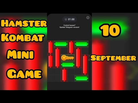 Hamster Kombat Mini Game 10 September | Mini Game | Daily Code | Hamster Combo