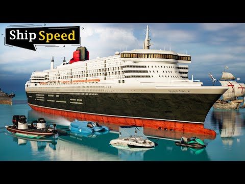 Ship speed Comparison in 3D | world fastest ship