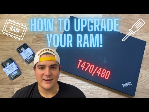 How to Upgrade RAM on a Lenovo ThinkPad T470/T480 Laptop