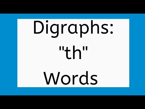 "Th" sound, Read words that begin and end with "th", phonics for kindergarten, first grade and ESL