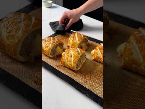 Festive Sausage Rolls 🔥 #cooking #recipe #christmas