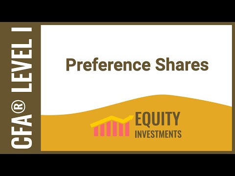 CFA Level I Equity Investments - Preference Shares