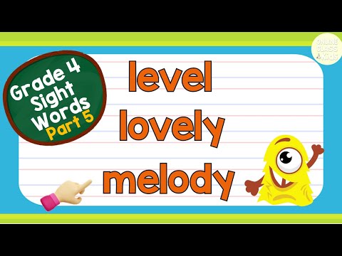 Sight Words - Grade 4 Level 5 | Practice Reading | Basic English Words | Learn How to Read | Reading