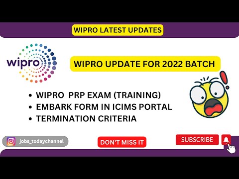 WIPRO NEW UPDATE | EMBARK FORM | ICIMS PORTAL |  TERMINATION CRITERIA | 2022,2023 |