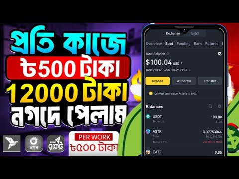 টাকা ইনকাম করারা সহজ উপায় 2024 | online income and earning 2024 | Online jobs | Online income bd