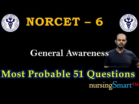 NORCET 6 Special | Most Probable 51 Questions from General Awareness #norcet_6