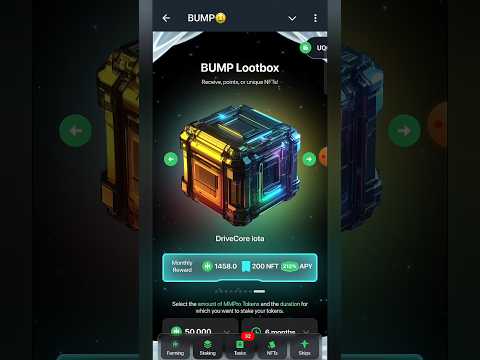 BUMP new update | Staking has Begun | Lootbox | #bump #airdrop #newupdate #staking #lootbox #FREE100