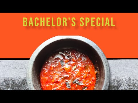 Quick Tomato Curry / Bachelor's Special / RuchiKoottuSpecial