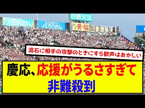 【悲報】慶応、応援がうるさすぎて非難殺到（なんj.2ch.5chまとめ）